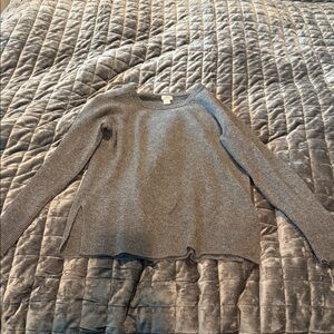 Halogen Charcoal Crew Neck Sweater